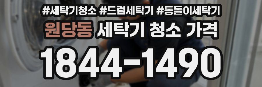 원당동 세탁기 청소 가격