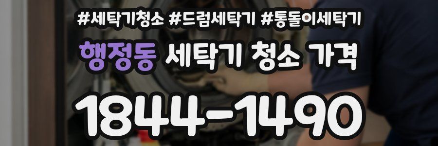 행정동 세탁기 청소 가격