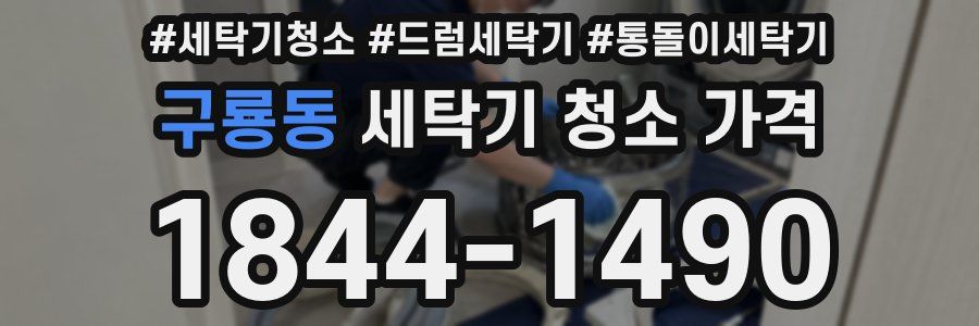 구룡동 세탁기 청소 가격
