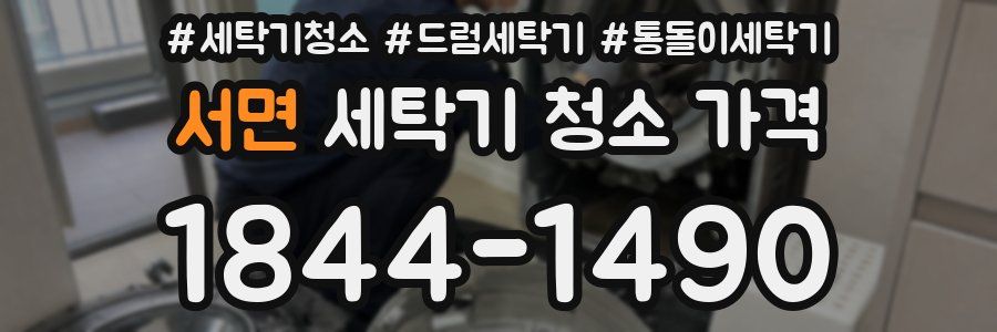 서면 세탁기 청소 가격