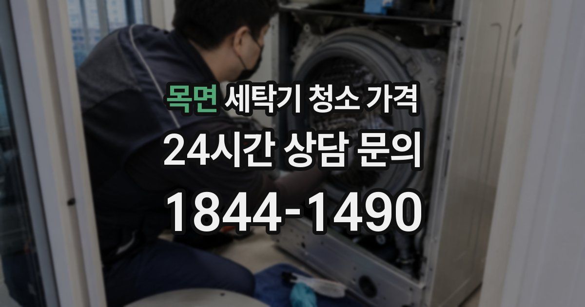 목면 세탁기 청소 가격