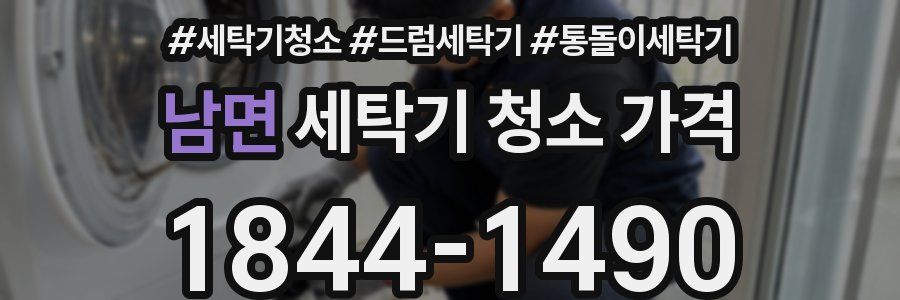 남면 세탁기 청소 가격