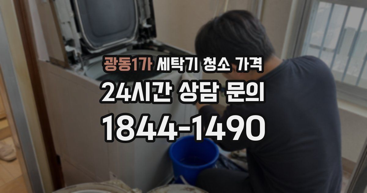 광동1가 세탁기 청소 가격