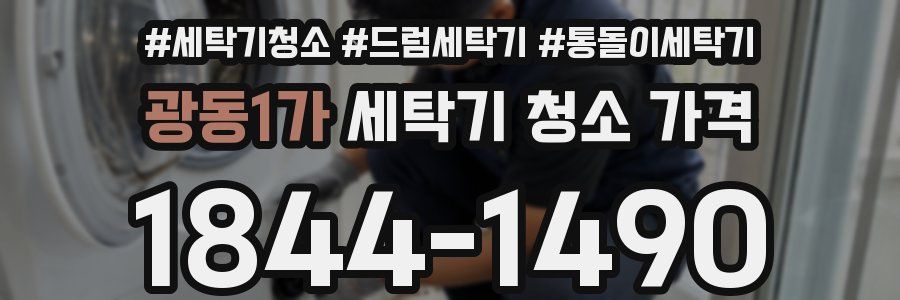 광동1가 세탁기 청소 가격
