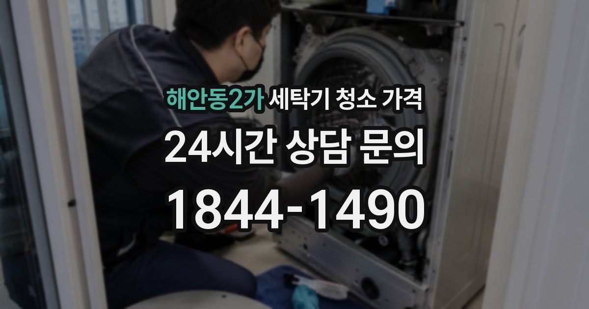 해안동2가 세탁기 청소 가격