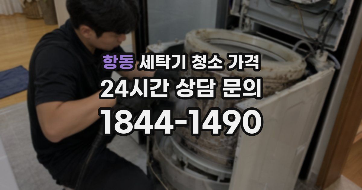 항동 세탁기 청소 가격