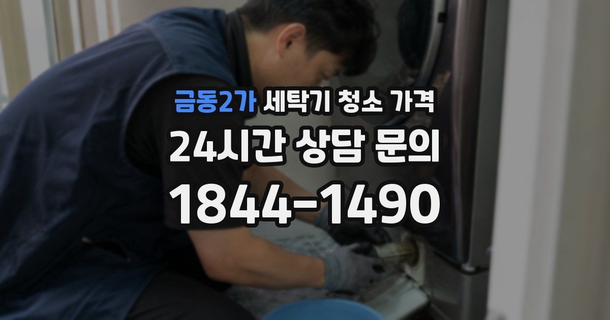 금동2가 세탁기 청소 가격