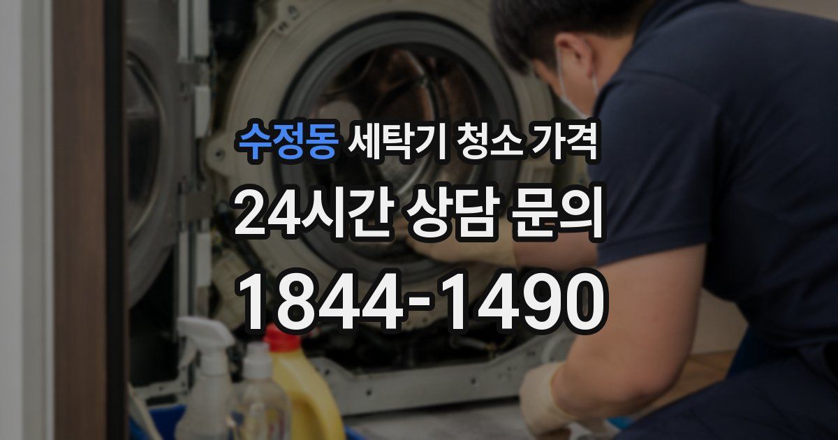 수정동 세탁기 청소 가격