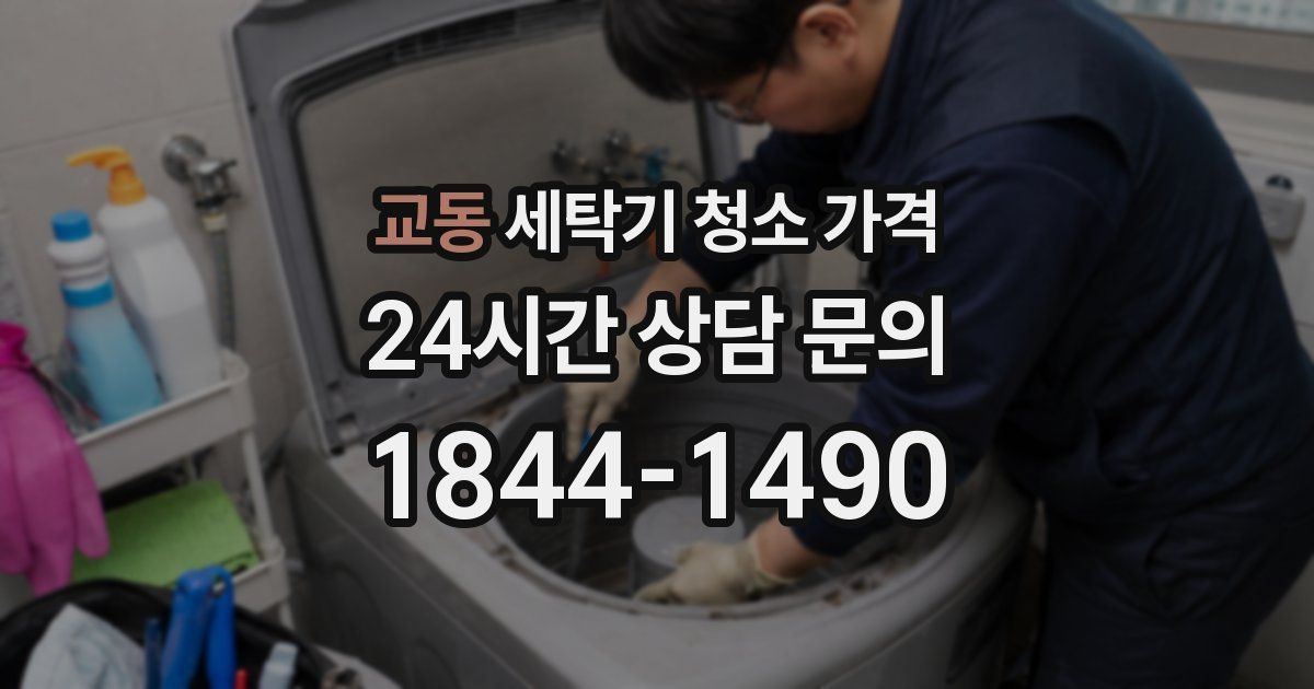 교동 세탁기 청소 가격