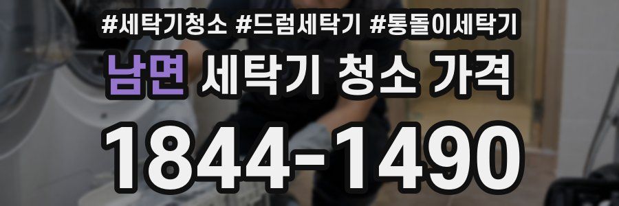남면 세탁기 청소 가격