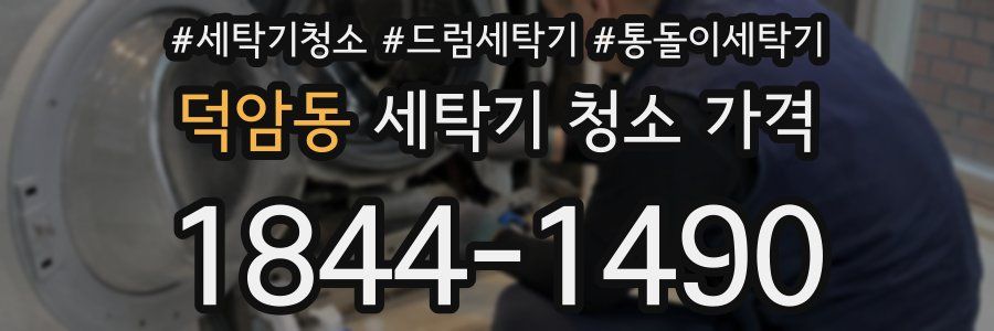 덕암동 세탁기 청소 가격