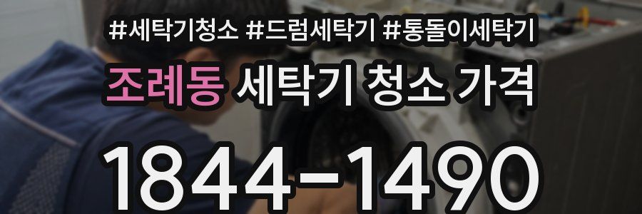 조례동 세탁기 청소 가격