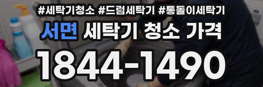 서면 세탁기 청소 가격