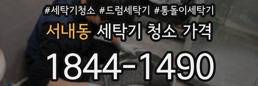 서내동 세탁기 청소 가격