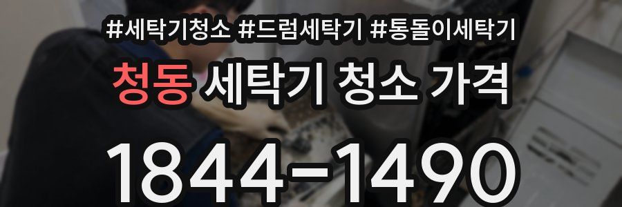 청동 세탁기 청소 가격