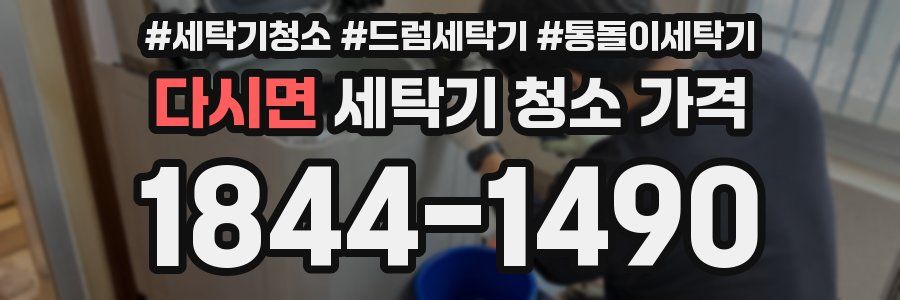 다시면 세탁기 청소 가격