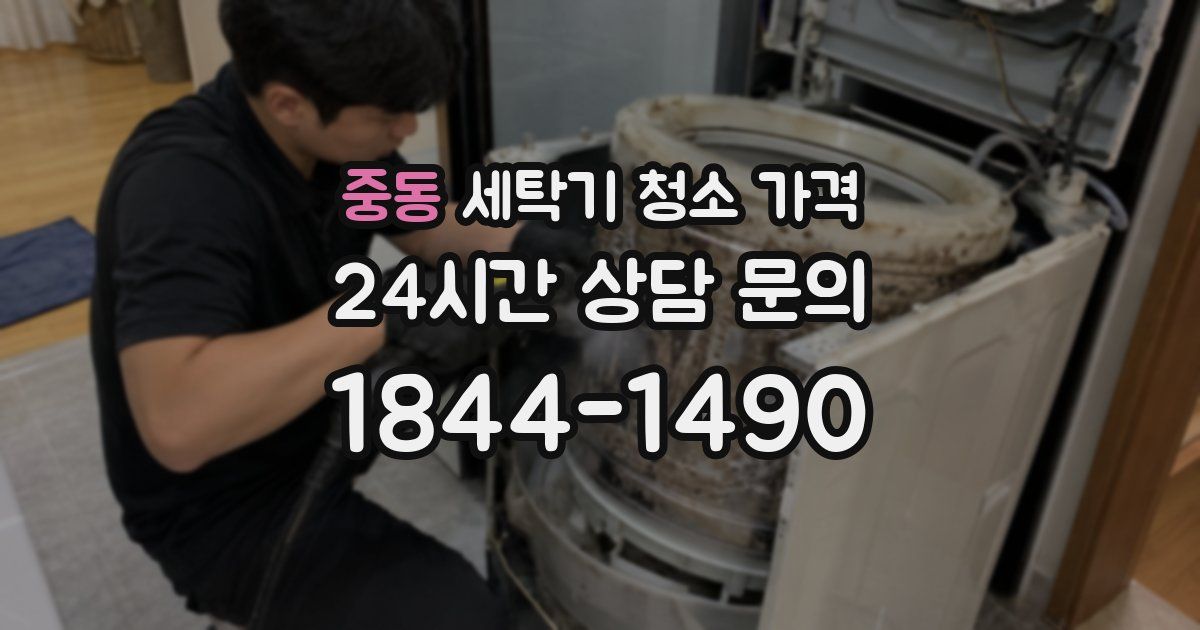중동 세탁기 청소 가격