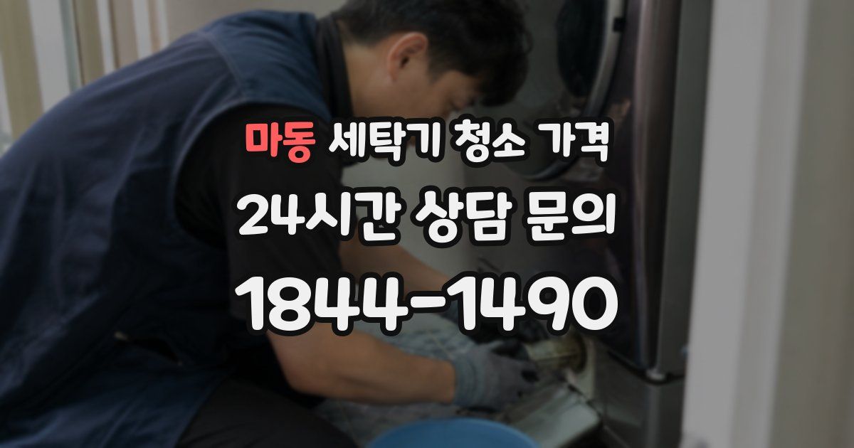 마동 세탁기 청소 가격