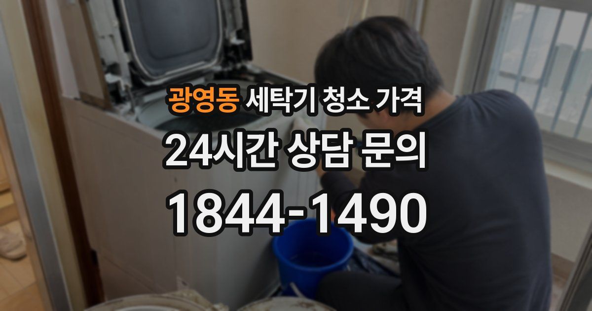 광영동 세탁기 청소 가격
