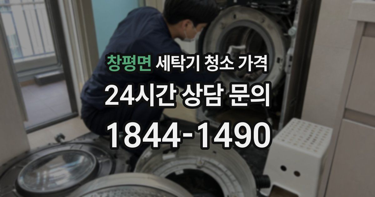 창평면 세탁기 청소 가격