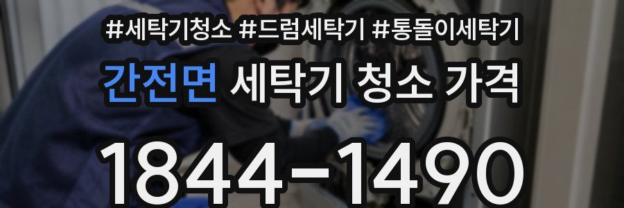 간전면 세탁기 청소 가격