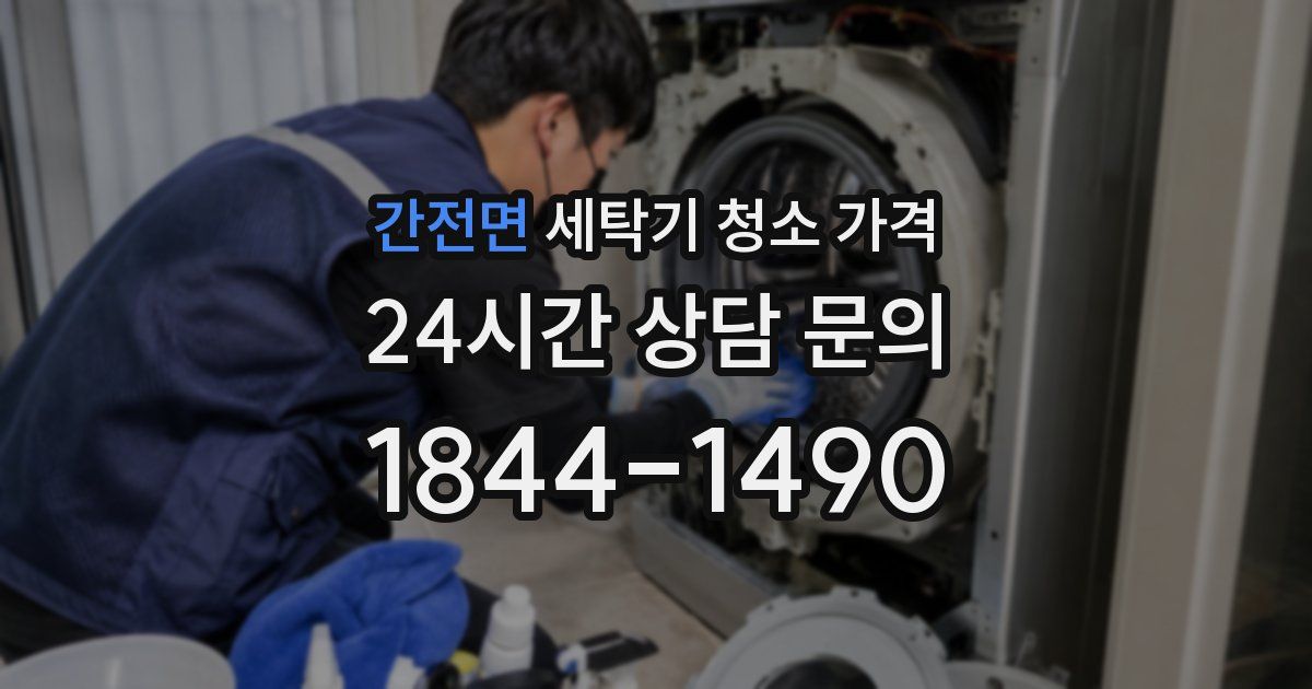간전면 세탁기 청소 가격