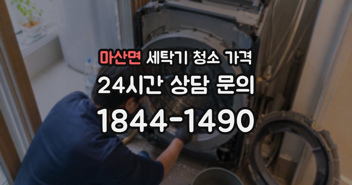 마산면 세탁기 청소 가격