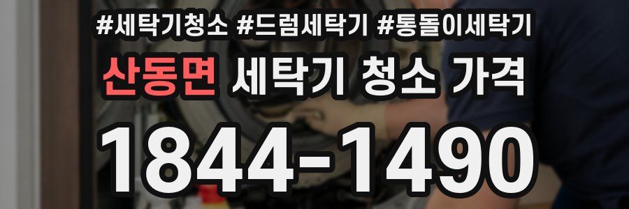 산동면 세탁기 청소 가격