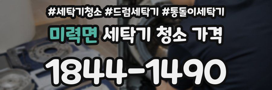 미력면 세탁기 청소 가격