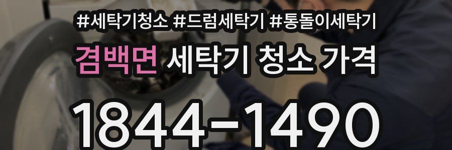 겸백면 세탁기 청소 가격