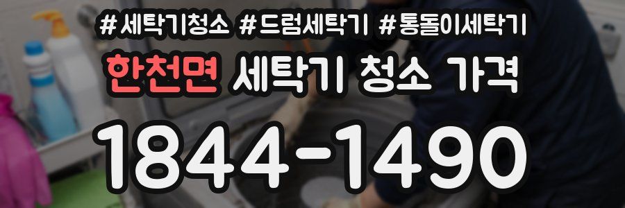 한천면 세탁기 청소 가격