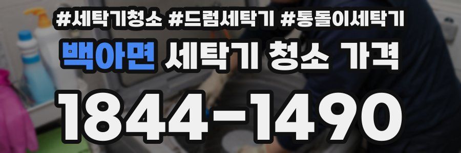 백아면 세탁기 청소 가격