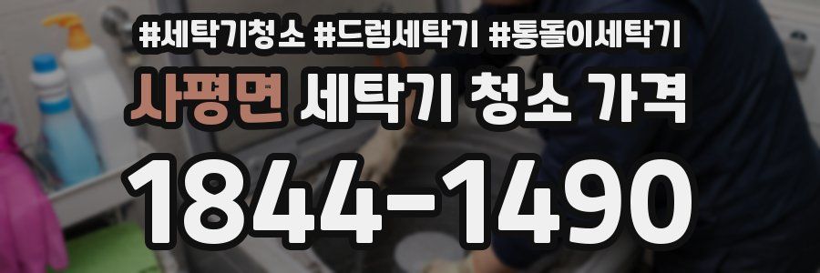 사평면 세탁기 청소 가격