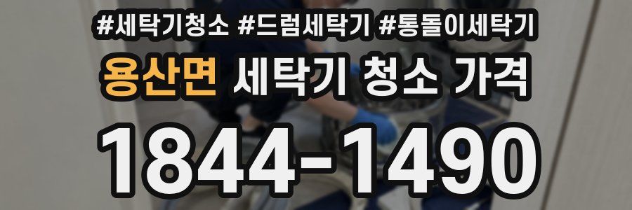 용산면 세탁기 청소 가격