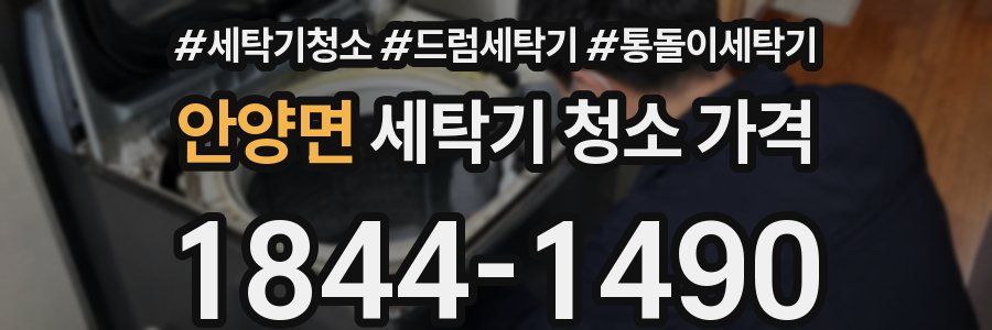 안양면 세탁기 청소 가격