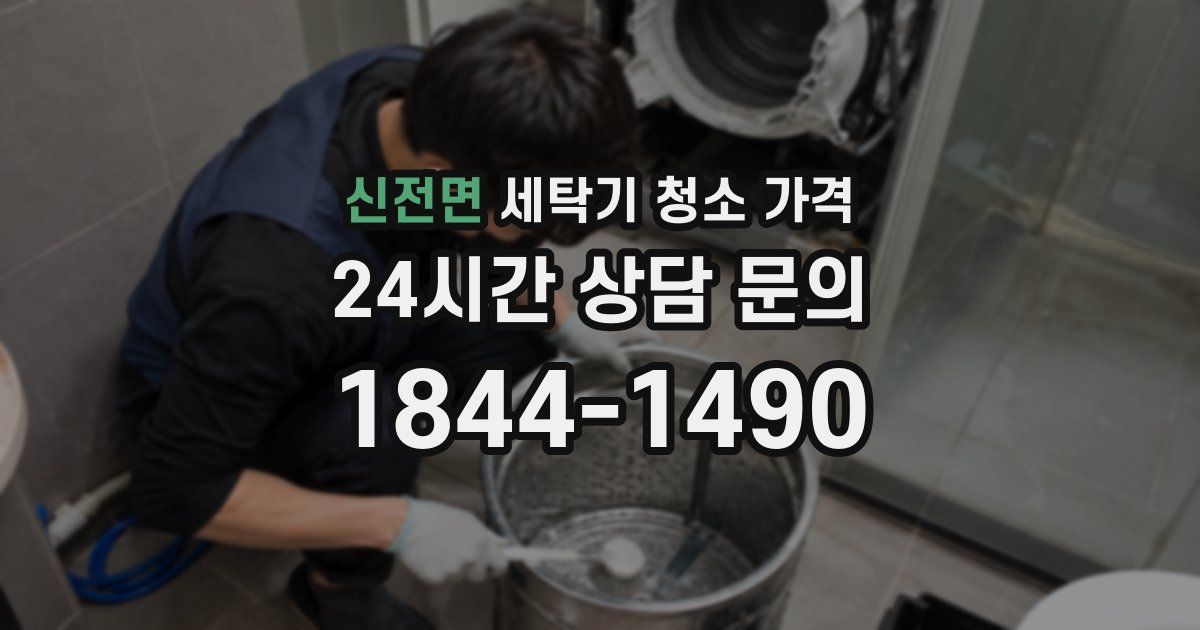신전면 세탁기 청소 가격