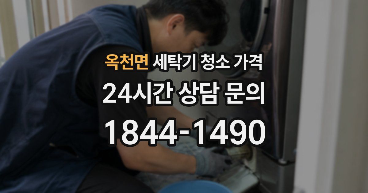 옥천면 세탁기 청소 가격