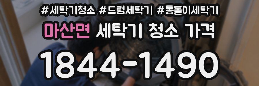 마산면 세탁기 청소 가격
