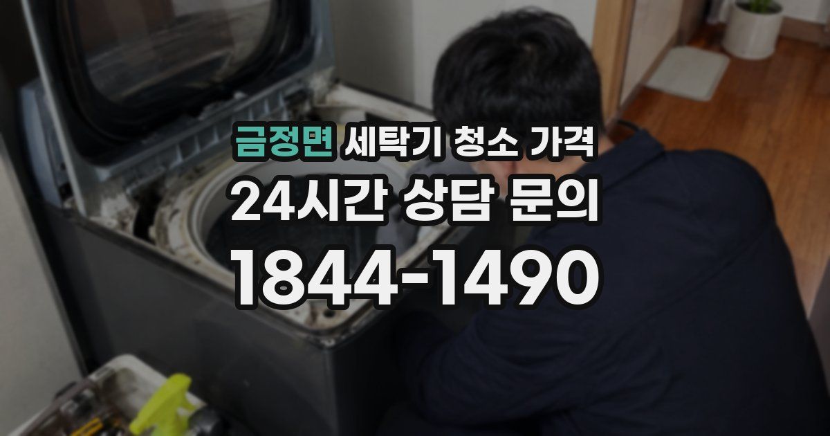 금정면 세탁기 청소 가격