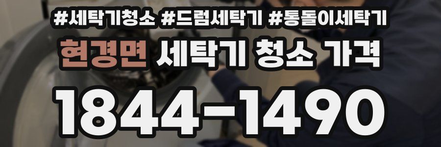 현경면 세탁기 청소 가격