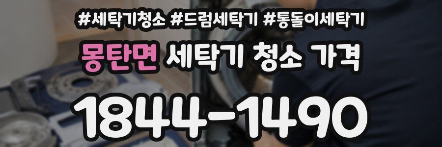 몽탄면 세탁기 청소 가격