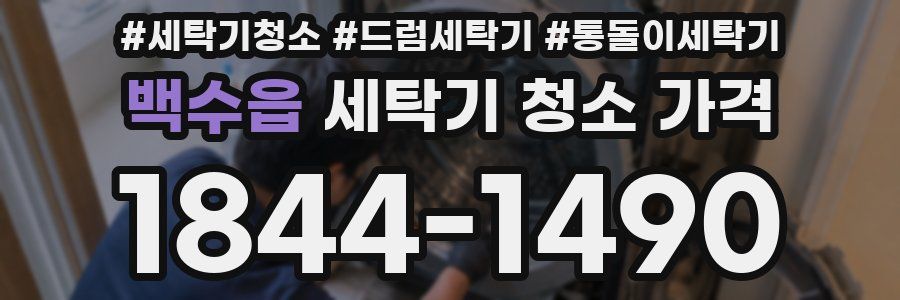 백수읍 세탁기 청소 가격