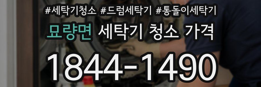 묘량면 세탁기 청소 가격