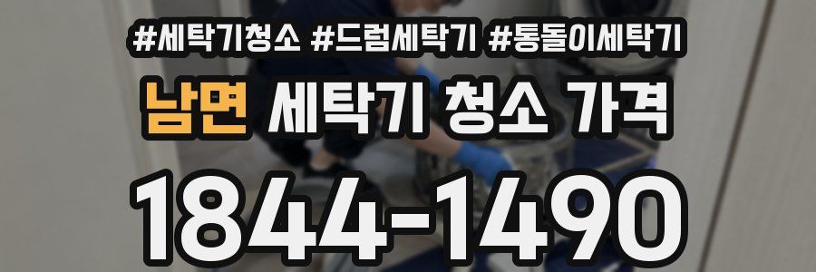 남면 세탁기 청소 가격