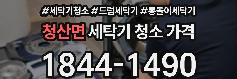 청산면 세탁기 청소 가격