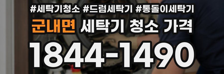 군내면 세탁기 청소 가격