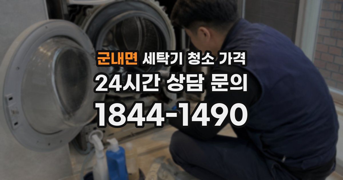 군내면 세탁기 청소 가격