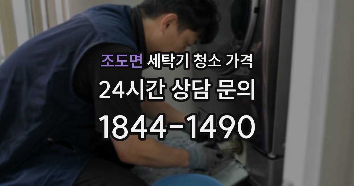 조도면 세탁기 청소 가격