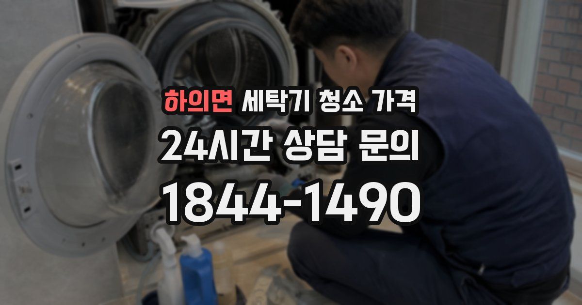 하의면 세탁기 청소 가격