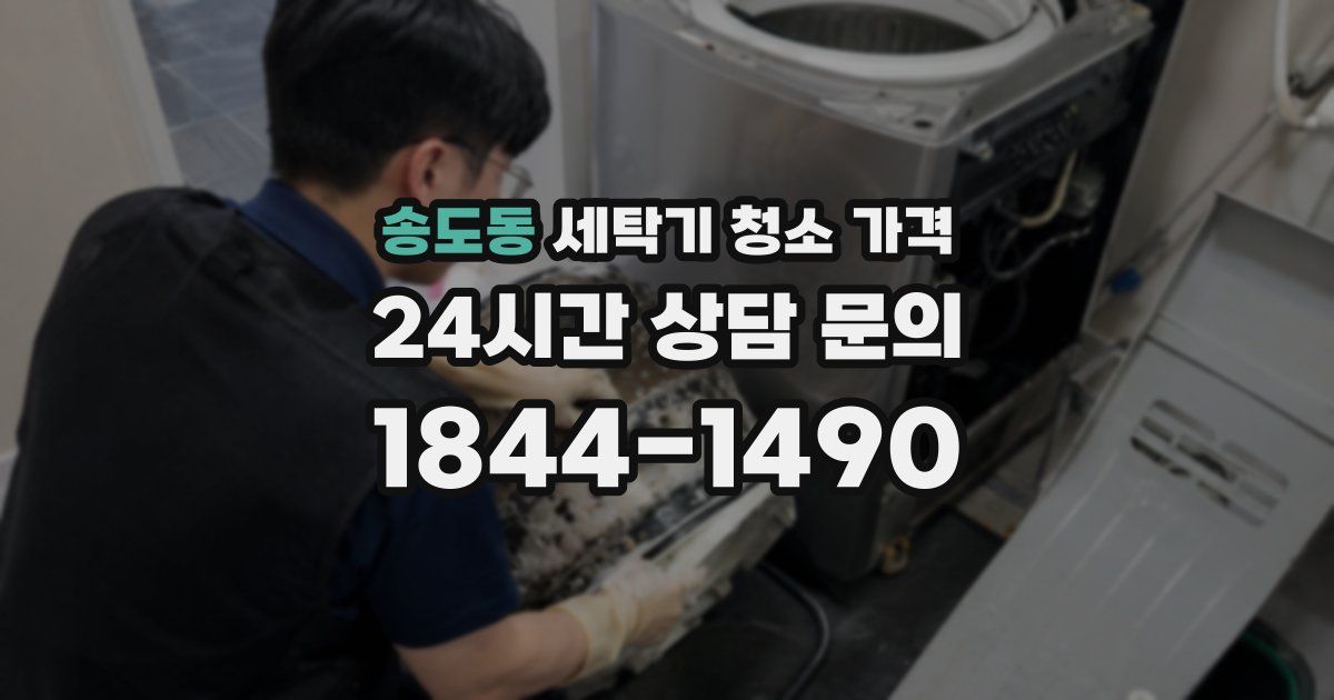 송도동 세탁기 청소 가격